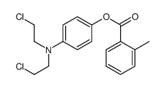 [4-[bis(2-chloroethyl)amino]phenyl] 2-methylbenzoate结构式