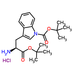 H-TRP(BOC)-OTBU HCL Structure