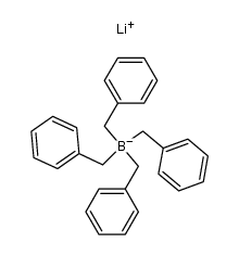 Lithium-tetrabenzylborat Structure