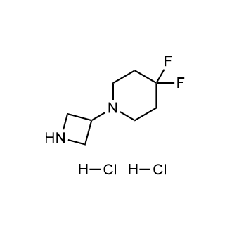 1-(氮杂环丁烷-3-基)-4,4-二氟-哌啶二盐酸盐图片