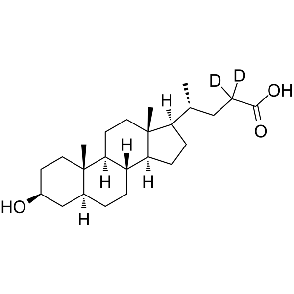 Isoallolithocholic acid-d2 Structure