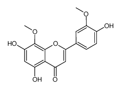 4',5,7-trihydroxy-3',8-dimethoxyflavone结构式