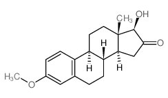 Estra-1,3,5(10)-trien-16-one,17-hydroxy-3-methoxy-, (17b)-结构式