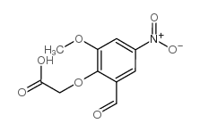 2-(2-formyl-6-methoxy-4-nitrophenoxy)acetic acid结构式