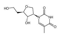 1,4-ANHYDRO-2,5-DIDEOXY-2-(3,4-DIHYDRO-5-METHYL-2,4-DIOXO-1(2H)-PYRIMIDINYL)-D-ARABINO-HEXITOL结构式