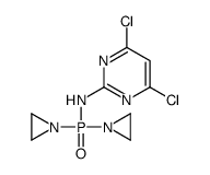 N-[bis(aziridin-1-yl)phosphoryl]-4,6-dichloropyrimidin-2-amine结构式