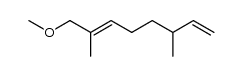 1-methoxy-2,6-dimethyl-2,7-octadiene结构式