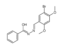 N-[(E)-(5-bromo-2,4-dimethoxyphenyl)methylideneamino]benzamide Structure