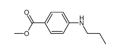 Benzoic acid, 4-(propylamino)-, methyl ester (9CI) Structure