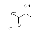 Potassium 2-hydroxypropanoate结构式