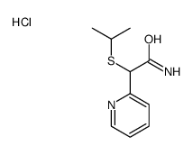 2-propan-2-ylsulfanyl-2-pyridin-2-ylacetamide,hydrochloride结构式