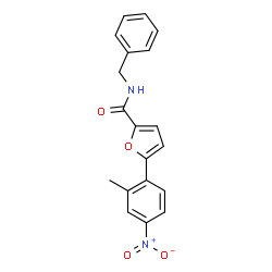 5-(2-METHYL-4-NITROPHENYL)FURAN-2-CARBOXYLICACIDBENZYLAMIDE结构式