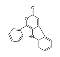 1-phenyl-9H-pyrano[3,4-b]indol-3-one结构式