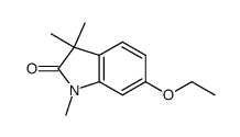 2H-Indol-2-one,6-ethoxy-1,3-dihydro-1,3,3-trimethyl-(9CI) Structure