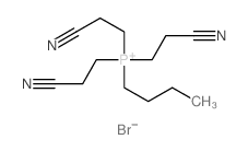 Phosphonium,butyltris(2-cyanoethyl)-, bromide (1:1) structure