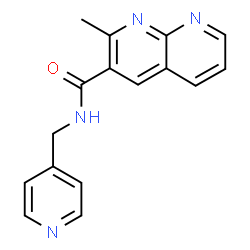 1,8-Naphthyridine-3-carboxamide,2-methyl-N-(4-pyridinylmethyl)-(9CI) structure