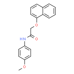 N-(4-methoxyphenyl)-2-(1-naphthyloxy)acetamide structure