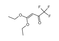 4,4-二乙氧基-1,1,1-三氟丁基-3-烯-2-酮结构式