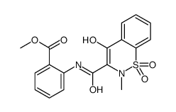 Methyl 2-{[(4-hydroxy-2-methyl-1,1-dioxido-2H-1,2-benzothiazin-3- yl)carbonyl]amino}benzoate Structure