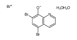 (5,7-dibromoquinolin-8-yl)oxybismuth,dihydrate Structure