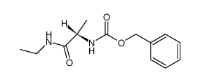 N-benzyloxycarbonyl-L-alanine ethylamide结构式