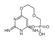 2-(2,6-diaminopyrimidin-4-yl)oxyethoxymethylphosphonic acid结构式