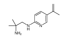 2-甲基-N1-[5-(1-甲基乙烯)-2-吡啶]-1,2-丙二胺结构式