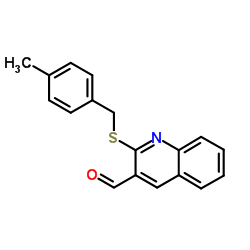 2-[(4-Methylbenzyl)sulfanyl]-3-quinolinecarbaldehyde Structure