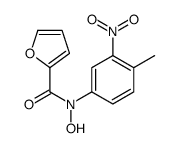 N-hydroxy-N-(4-methyl-3-nitrophenyl)furan-2-carboxamide结构式