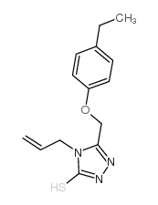 4-烯丙基-5-[(4-乙基苯氧基)甲基]-4H-1,2,4-噻唑-3-硫醇图片