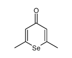 2,6-dimethyl-selenopyran-4-one结构式