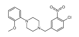 1-[(4-chloro-3-nitrophenyl)methyl]-4-(2-methoxyphenyl)piperazine结构式