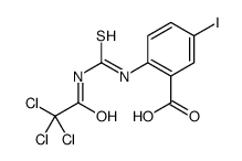 5-碘-2-[[硫氧代[(三氯乙酰基)氨基]甲基]氨基]-苯甲酸结构式