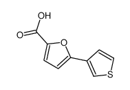 5-thiophen-3-ylfuran-2-carboxylic acid Structure