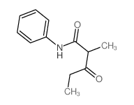 2-methyl-3-oxo-N-phenyl-pentanamide结构式