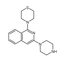 3-piperazin-1-yl-1-thiomorpholin-4-yl-isoquinoline Structure