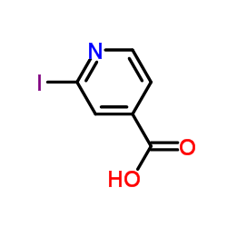 2-碘吡啶-4-羧酸结构式