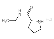 N-Ethyl-2-pyrrolidinecarboxamide hydrochloride结构式