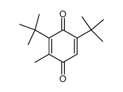 2,6-di-tert-butyl-3-methyl-1,4-benzoquinone结构式