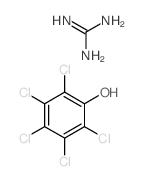 guanidine; 2,3,4,5,6-pentachlorophenol structure