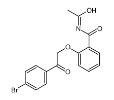 N-acetyl-2-[2-(4-bromophenyl)-2-oxoethoxy]benzamide结构式