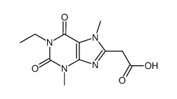 (1-ethyl-3,7-dimethyl-2,6-dioxo-2,3,6,7-tetrahydro-1H-purin-8-yl)-acetic acid结构式