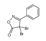 4,4-dibromo-3-phenyl-1,2-oxazol-5-one结构式