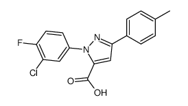 1-(3-CHLORO-4-FLUOROPHENYL)-3-P-TOLYL-1H-PYRAZOLE-5-CARBOXYLIC ACID picture