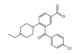 (4-chlorophenyl)-[2-(4-ethylpiperazin-1-yl)-5-nitrophenyl]methanone Structure