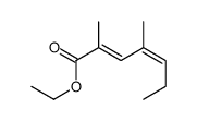 ethyl 2,4-dimethylhepta-2,4-dienoate结构式