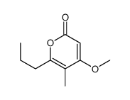 4-methoxy-5-methyl-6-propylpyran-2-one Structure