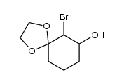 2-Brom-3-hydroxycyclohexanon-ethylenketal Structure