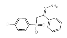 2-((4-Chlorophenyl)sulfonyl)-1-phenylethanone hydrazone Structure