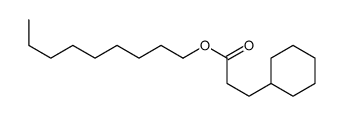 nonyl 3-cyclohexylpropanoate Structure